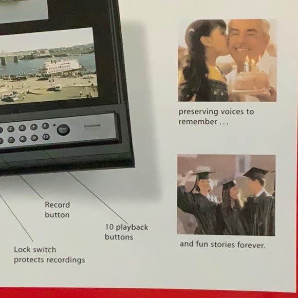 NEW UNSEALED Brookstone Talking Photo Album - Picture 5 of 7